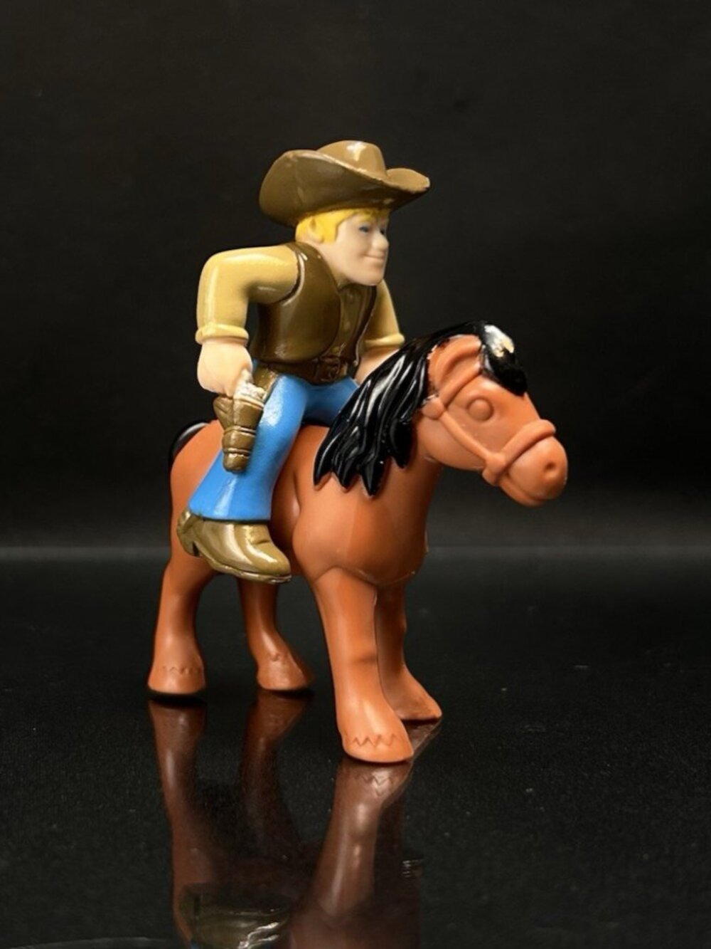 Lincoln Logs Cowboy & Horse Figure Replacement Pieces